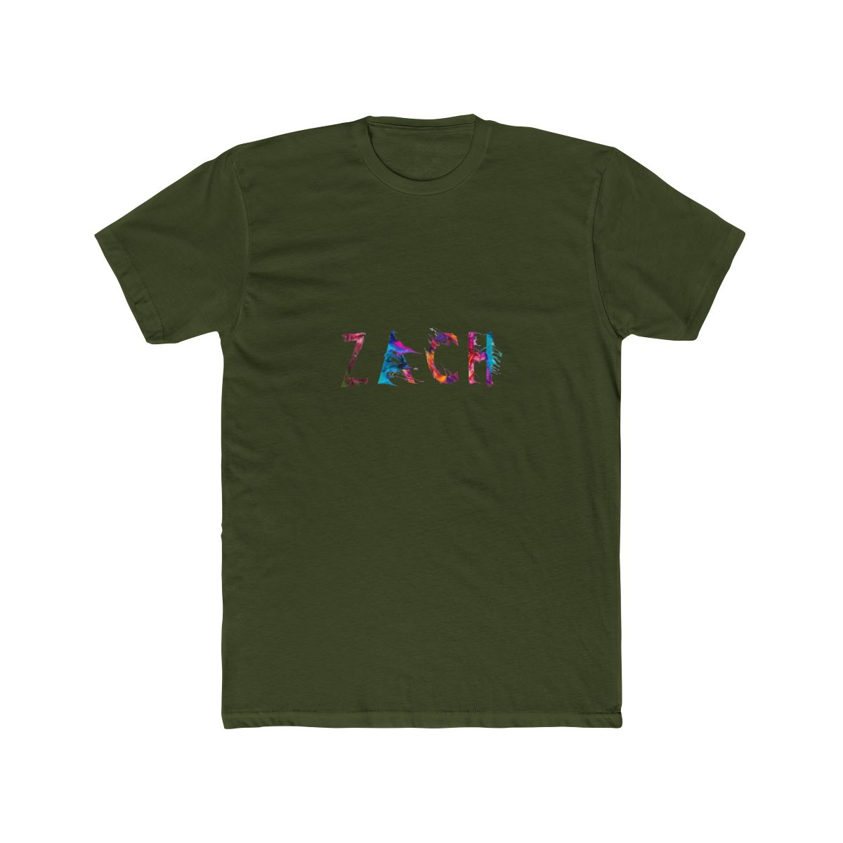 Bold Zach Name Graphic T Shirt - Personalized Confidence Tee - alternate angle 5, merchandise