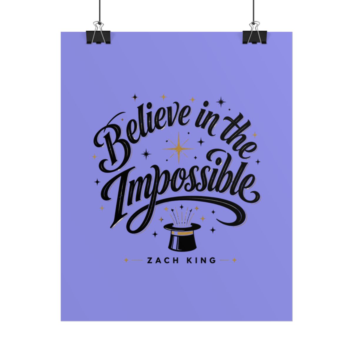 Zach King "Believe in the Impossible" Poster