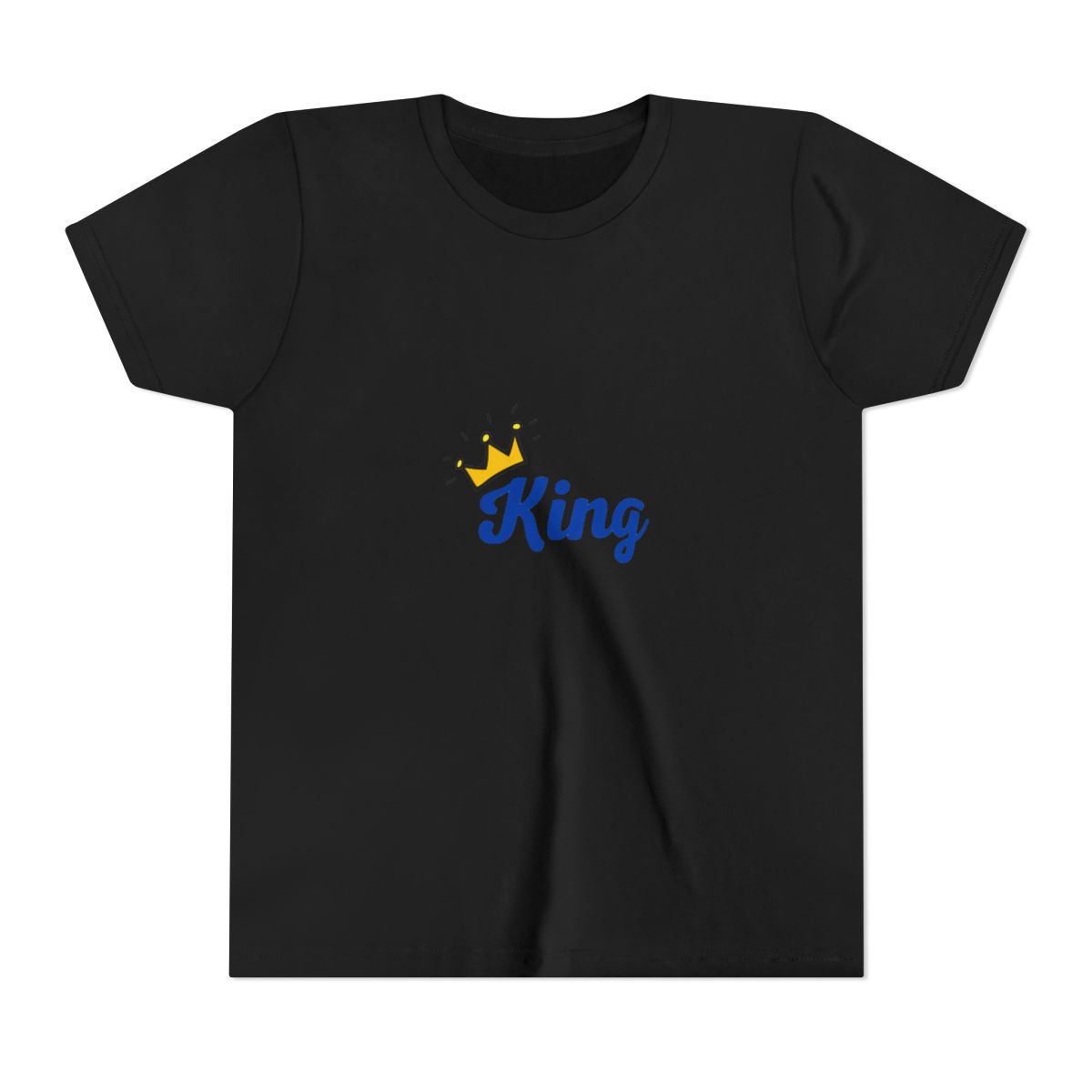 Regal King Crown Graphic Kids T Shirt - Bold Leader Royalty Gift - alternate angle 2, merchandise