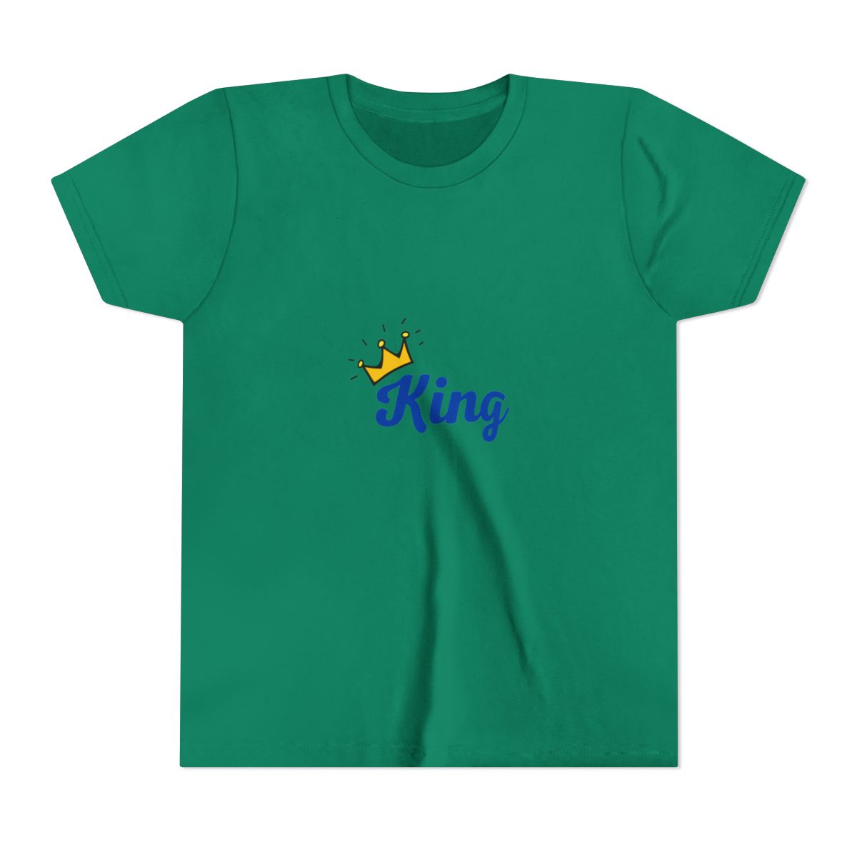 Regal King Crown Graphic Kids T Shirt - Bold Leader Royalty Gift - alternate angle 3, merchandise