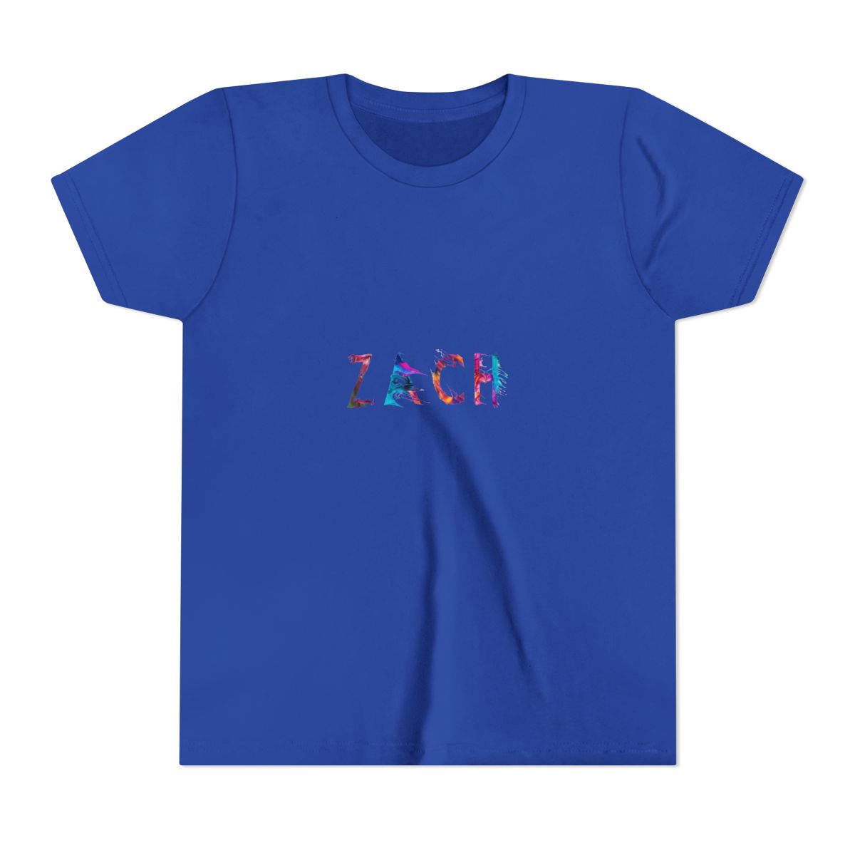 Bold Zach Name Graphic T Shirt - Personalized Confidence Kids Tee - alternate angle 4, merchandise
