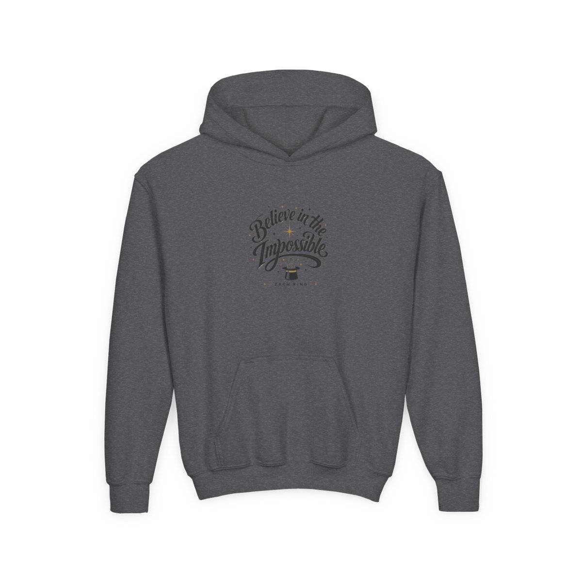 Zach King "Believe in the Impossible" Kids Hoodie - alternate angle 4, merchandise