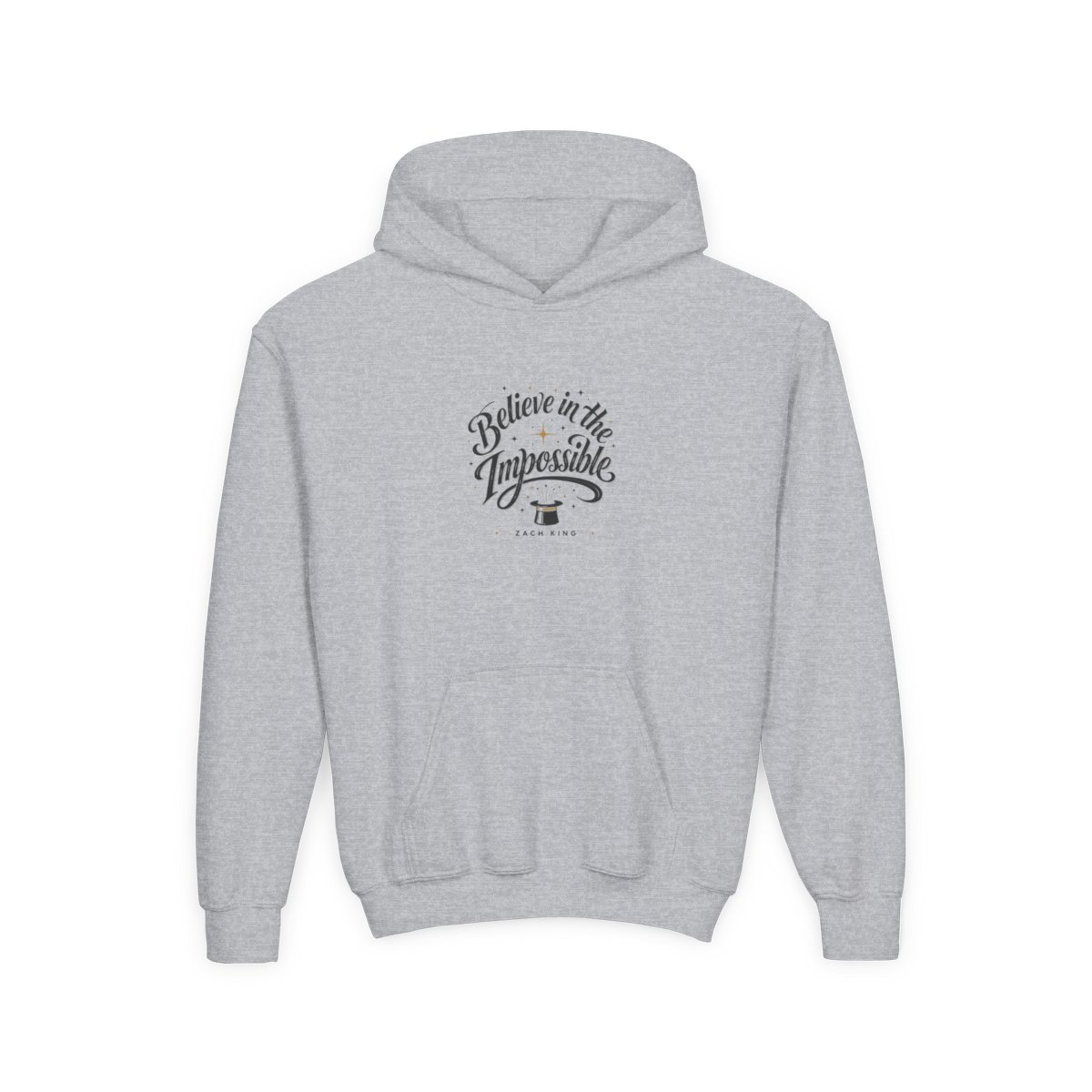Zach King "Believe in the Impossible" Kids Hoodie - alternate angle 3, merchandise