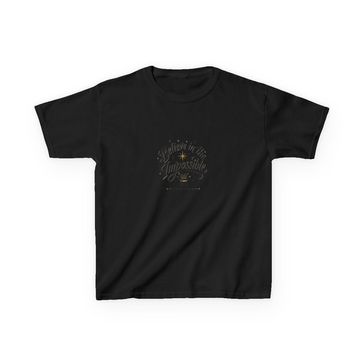 Zach King "Believe in the Impossible" Unisex Kids Tee - alternate angle 2, merchandise
