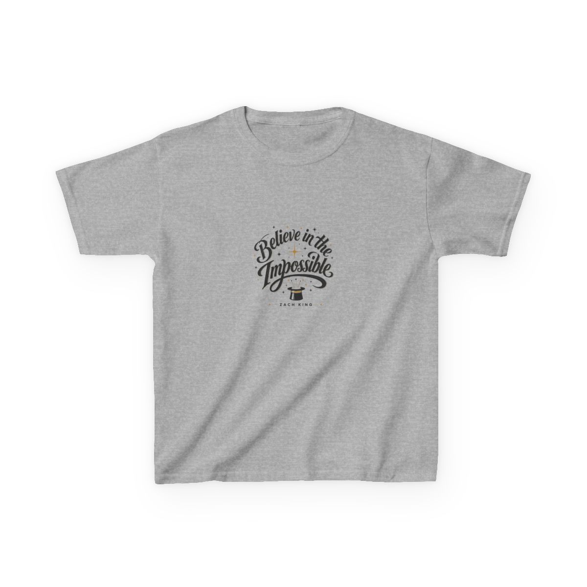 Zach King "Believe in the Impossible" Unisex Kids Tee - alternate angle 3, merchandise